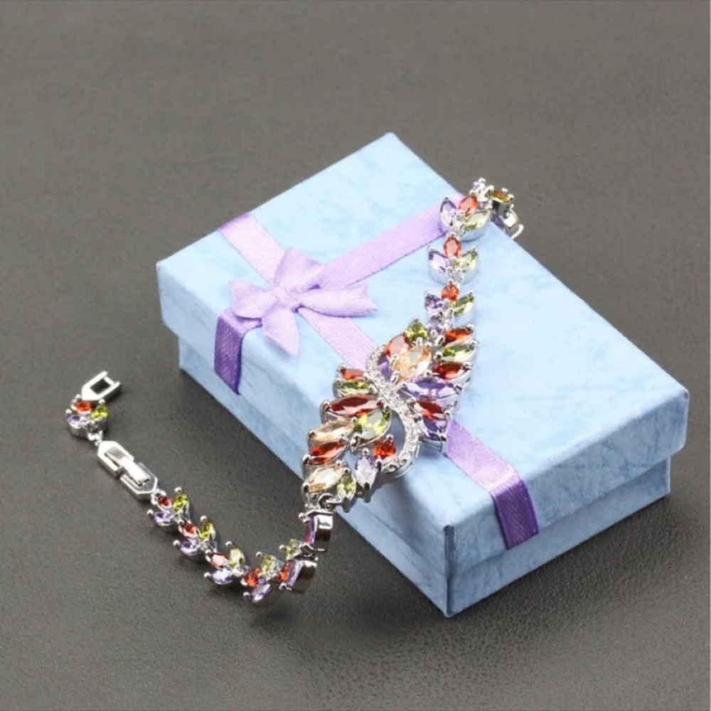 - - Swarovski Elements Bracelet Rainbow Crystals … - image 5